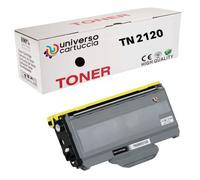 UniversoCartuccia® TN2120 bk Toner non OEM da 2600 copie, per Stampanti BROTHER HL-2140, HL-2150N, HL-2170W, DCP-7030, DCP-7032, DCP-7040, DCP-7045N, MFC-7320, MFC-7440N, MFC-7840W (1 x TN2120)