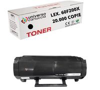 UniversoCartuccia® Toner Rebuilt nero 10000 pagine sostituisce Lexmark 60F2X00, 602X, 60F0XA0, 600XA, 60F2X0E, 602XE ; per Stampanti Lexmark MX510DE, MX511DE, MX511DTE, MX511DHE, MX611DE, MX611DHE