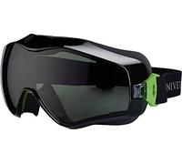 Univet | 6X3 Solar G15, Occhiali Protettivi da Lavoro, da Sole, a Maschera, Lenti Antigraffio, Sovrapponibili,(EN166, EN170, EN172) Gun Metal/Verde.