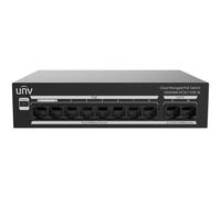 Switch Uniview Cloud Managed L2 PoE 8 porte PoE RJ45 2x Uplink RJ45 Nero - UV-NSW3000-8T2GT-POE-IN