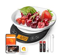 UNIWEIGH Bilancia da cucina digitale 6.6lb/3kg,bilancia da cucina elettronica con cavo di USB/Display LCD/Funzione Tara,bilancia per grammi e once per cottura,ingredienti,preparazione dei pasti