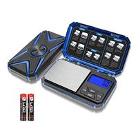 UNIWEIGH Bilancia di Precisione 1000g/0,1g, Digitale Bilancia Tascabile, Mini Portatile Bilance per Gioielli, Bilancia Grammi, per Cucina,Alimenti,Caffè,Farmaci,Tè, Medicina (batteria inclusa)-blu