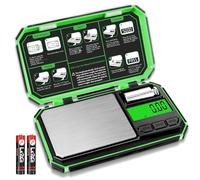 UNIWEIGH Bilancia di Precisione 200g/0,01g, Digitale Bilancia Tascabile, Mini Portatile Bilance per Gioielli, Bilancia Grammi, per Cucina, Alimenti, Caffè, Farmaci,Tè(batteria inclusa)-verde brillante