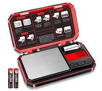 UNIWEIGH Bilancia di Precisione 200g/0,01g, Digitale Bilancia Tascabile, Mini Portatile Bilance per Gioielli,Bilancia Grammi, per Cucina, Alimenti, Caffè,Farmaci,Tè, Medicina (batteria inclusa)-rosso