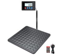 UNIWEIGH Bilancia postale 440lbs x 10g,piattaforma in lega d'acciaio resistente,bilancia per pacchi/magazzino/bagagli, bilancia per pacchi con funzione LCD/Hold/Tara,alimentata a batterie e USB.