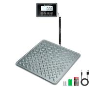 UNIWEIGH Bilancia postale da 200 kg, bilancia digitale per spedizione pacchi, piattaforma in acciaio robusto, bilancia di spedizione con funzione LCD/Hold/Tare/Spegnimento automatico, bilancia per