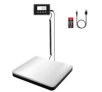 UNIWEIGH Bilancia Professionale 200kg/10g Alta Precisione,Heavy Duty Scala Postale in Acciaio inox con Hold/Tara,Digitale Grande Scala Pacco per Pacchi/Bagagli/Ufficio Postale/Animale Domestico