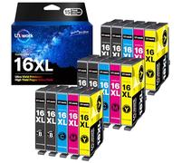 Uniwork 16XL 15-Pack Compatibile per Cartucce Epson 16 XL per WorkForce WF-2510 WF-2630 WF-2010 WF-2520 WF-2760 WF-2530 WF-2540 WF-2650 WF-2660 WF-2750 (Nero Ciano Magenta Giallo, 15-Pack)