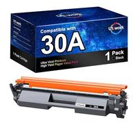 Uniwork Cartuccia toner compatibile di ricambio per HP 30A CF230A 30X CF230X utilizzare con stampante Laserjet Pro MFP M203dw M227fdw M227fdn M203d M203dn M227sdn M227 M203, 1 nero