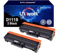 Uniwork MLT-D111S Compatibili Sostituzione per Samsung MLT-D111L D111S Toner per Xpress M2070 M2070FW M2026 M2026W M2020 M2020W M2022 M2022W M2070F M2070W (Nero, 2-Pack)