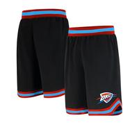 Unk NBA GSM3547F NBA Woven Team Logo Poly Mesh Basket Shorts Nero, Large