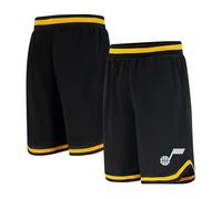 Unk NBA GSM3547F NBA Woven Team Logo Poly Mesh Basketball, Nero, S