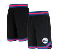Unk NBA Ultra Game GSM3547F NBA Woven Team Logo Poly Mesh Basketball, Nero, S
