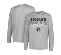 UNK Supreme NBA l/s Tee, Uomo, GLM1861F-BN-Small, Heather Gray, S