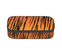 Unkhtt Astuccio con stampa a righe tigrate, 20 x 5 x 9,4 cm, astuccio per scuola, ufficio, viaggio, Nero , Taglia unica