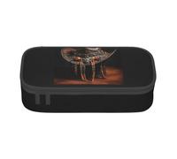 Unkhtt Astuccio con stampa di cappello americano West Rodeo per studenti, 20 x 5 x 9,4 cm, astuccio per scuola, ufficio, viaggio, Nero , Taglia unica