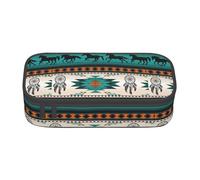 Unkhtt Astuccio per matite con motivo a righe di cavallo, 20,3 x 5,1 x 9,4 cm, astuccio per scuola, ufficio, viaggio, Nero , Taglia unica