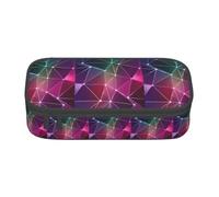 Unkhtt Astuccio per matite con stampa costellazione galassia rossa, 20 x 5 x 9,4 cm, astuccio per scuola, ufficio, viaggio, Nero , Taglia unica