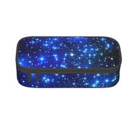 Unkhtt Astuccio per matite con stampa galassia e stelle, 20 x 5 x 9,4 cm, astuccio per scuola, ufficio, viaggio, Nero , Taglia unica