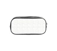 Unkhtt Astuccio trasparente colorato disegnato a mano con frecce in stile boho per bambini, studenti, ragazzi e ragazze, organizer trasparente per cancelleria