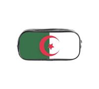 Unkhtt Astuccio trasparente con stampa bandiera dell'Algeria per bambini, studenti, ragazzi e ragazze, organizer per cancelleria trasparente