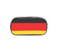 Unkhtt Astuccio trasparente con stampa bandiera tedesca, per bambini, studenti, ragazzi e ragazze, organizer trasparente per cancelleria