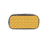 Unkhtt Astuccio trasparente con stampa di cappello di cactus e peperoncino per bambini, studenti, ragazzi e ragazze, organizer trasparente per cancelleria