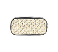 Unkhtt Astuccio trasparente con stampa di zucca e gufo di Halloween, per bambini, studenti, ragazzi e ragazze, organizer trasparente per cancelleria