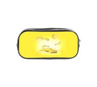 Unkhtt Astuccio trasparente con stampa patatine fritte per bambini, studenti, ragazzi e ragazze, organizer per cancelleria trasparente