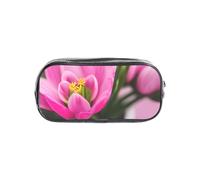 Unkhtt Astuccio trasparente con stampa "Spring is in the air", per bambini, studenti, ragazzi e ragazze, organizer per cancelleria trasparente