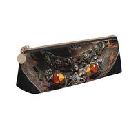 Unkhtt Astuccio triangolare con stampa di cappello americano West Rodeo, grande capacità, astuccio per penne per studenti e scuole universitarie, bianco, Taglia unica