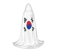 Unkhtt Bandiera della Repubblica di Corea Stampa Unisex Comfort Cappuccio Mantello Per Cosplay Costume Festival Carnevale Mago Vesti