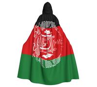 Unkhtt Bandiera dell'Afghanistan, mantello con cappuccio per feste per adulti, per carnevale, cosplay, feste in maschera