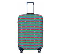 Unkhtt Bandiera dell'Azerbaigian Stampa Valigie Copertura Elastica Deposito Protettore per Hard Soft Shell Valigie Viaggio, Nero , XL, Bagaglio a mano