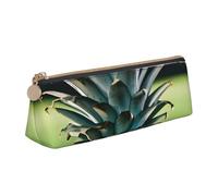 Unkhtt Be a Pineapple - Astuccio triangolare di grande capacità, con stampa ananas, per studenti e università, bianco, Taglia unica