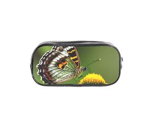 Unkhtt Bella farfalla incandescente 1 stampa trasparente astuccio per bambini studenti ragazzi ragazze cancelleria organizzatore trasparente