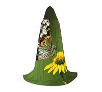 Unkhtt Bella farfalla incandescente 1 stampa unisex confortevole mantello con cappuccio per cosplay costume festival carnevale mago accappatoi