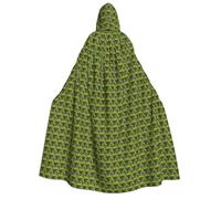 Unkhtt Bella farfalla luminosa 1 stampa adulti 190 centimetri mantello con cappuccio costume di Carnevale Cosplay Festival feste all'aperto celebrazioni