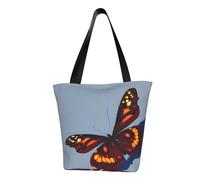 Unkhtt Bella stampa farfalle multi-scena borsa a tracolla spiaggia tote versatile trasportare escursionismo shopping vacanza usura