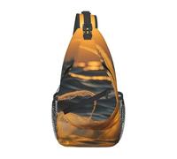 Unkhtt Borsa a tracolla con stampa a coda di sirena, da uomo e donna, per viaggi quotidiani e avventure all'aria aperta