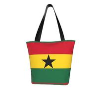 Unkhtt Borsa a tracolla con stampa bandiera del Ghana, borsa a tracolla da spiaggia, versatile, da portare con sé, per escursioni, shopping, vacanze