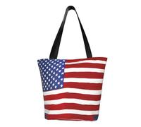 Unkhtt Borsa a tracolla con stampa con bandiera americana, borsa a tracolla multi-scena, borsa da spiaggia, versatile, per escursioni, shopping, vacanze