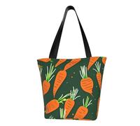 Unkhtt Borsa a tracolla con stampa di carote felici, borsa a tracolla da spiaggia, versatile, per escursioni, shopping, vacanze