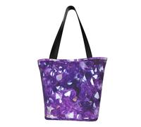 Unkhtt Borsa a tracolla multi-scena con stampa a diamante rosa con cristalli (3) borsa da spiaggia versatile da portare per escursioni, shopping e vacanze