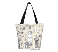 Unkhtt Borsa a tracolla multi-scena con stampa di vini e vinificazione Cantina Campo d'uva Borsa a tracolla Borsa da spiaggia Versatile Trasportare Escursionismo Shopping Abbigliamento per