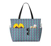 Unkhtt Borsa da viaggio comoda con stampa Hello Hawaii, da spiaggia, per vacanze estive, picnic, campeggio, accessorio elegante
