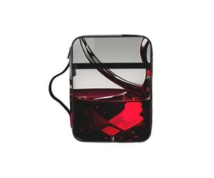 Unkhtt Borsa porta bibbia per bicchieri da vino, impermeabile, per viaggi, chiesa, uso quotidiano