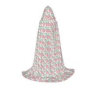 Unkhtt Cactus Flamingo Rose Flowers Print Unisex Comfort Cappuccio Mantello per Cosplay Costume Festival Carnevale Mago Vesti