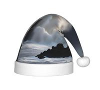 Unkhtt Cappello di Natale invernale per bambini con stampa di faro in tempesta