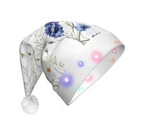 Unkhtt Cappello di Natale unisex disegnato a mano della stampa del fiore che arde accessorio della decorazione del partito di festa di festa per il nuovo anno